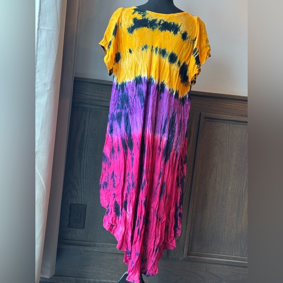 Riviera Sun one size plus tie dye dress nwt - Picture 6 of 8